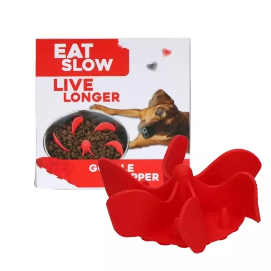 Insert anti-boucle rouge gobble-stopper-red