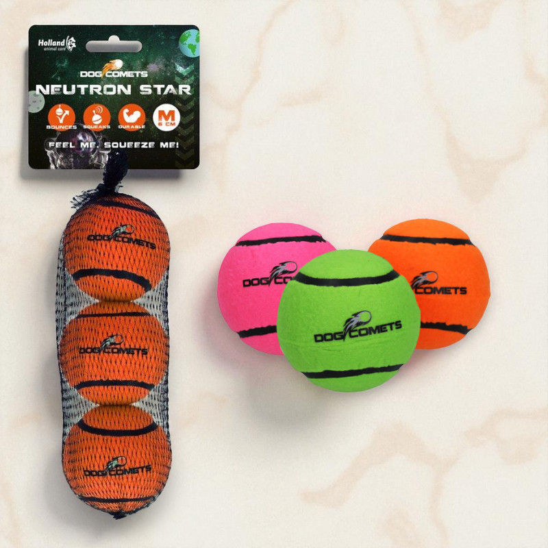 Dog Comets Starlight Tennis Balls Set of 3