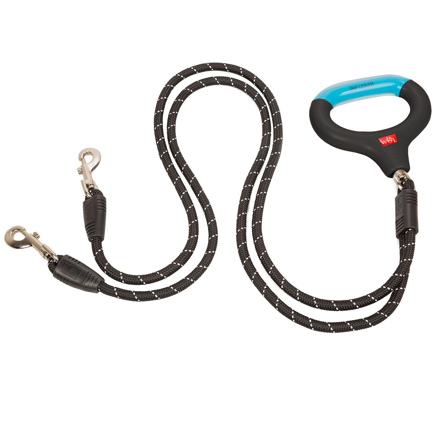 Powkoo Dog leash rialzo per seggiolino auto con clip di sicurezza con cerniera e tasca portaoggetti