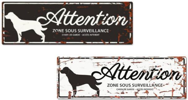 Europet Plaque de garde Attention "Rottweiler"