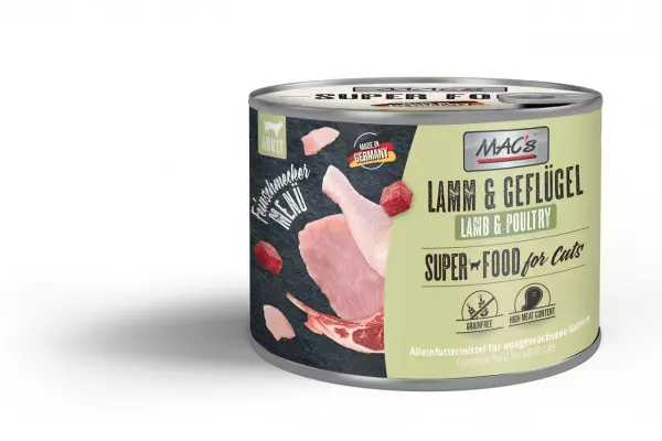 Mac's Cat Feinschmecker Lamm & Geflügel 6x200g