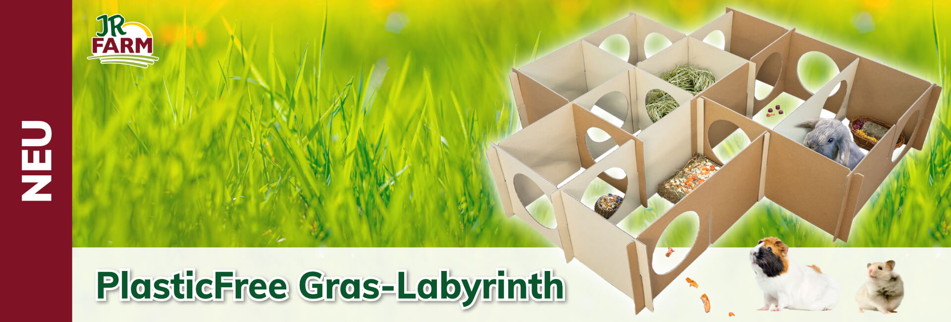 JR Farm PlasticFree Gras-Labyrinth