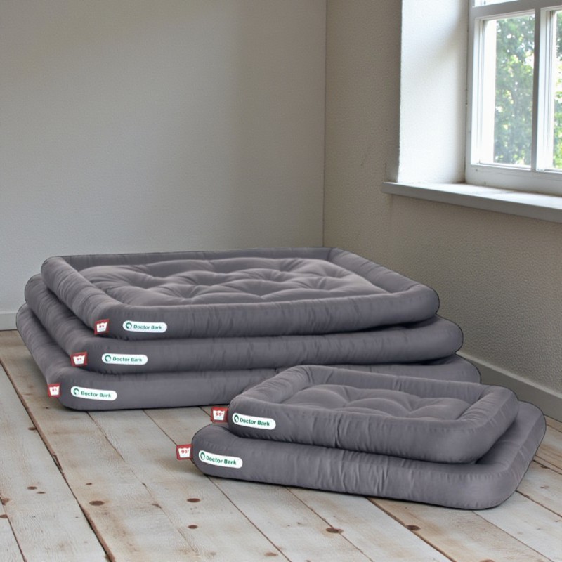 Doctor Bark - Dog cushion gray