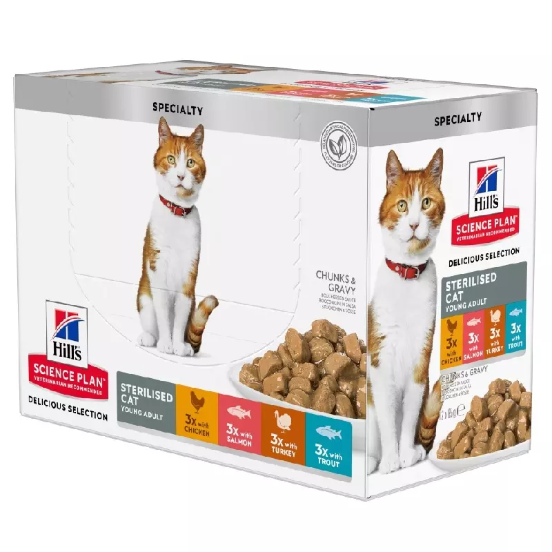 Hill's Science Plan Feline Young Adult Sterilised 12x 85g Multipack
