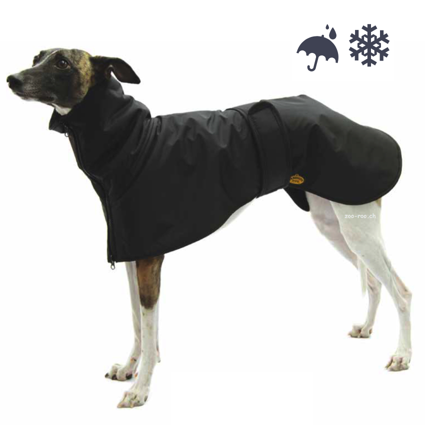 Fashion Dog Winter-Hundemantel für Windhunde schwarz