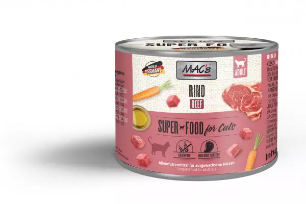 Mac's Cat Fleischmenü Rind