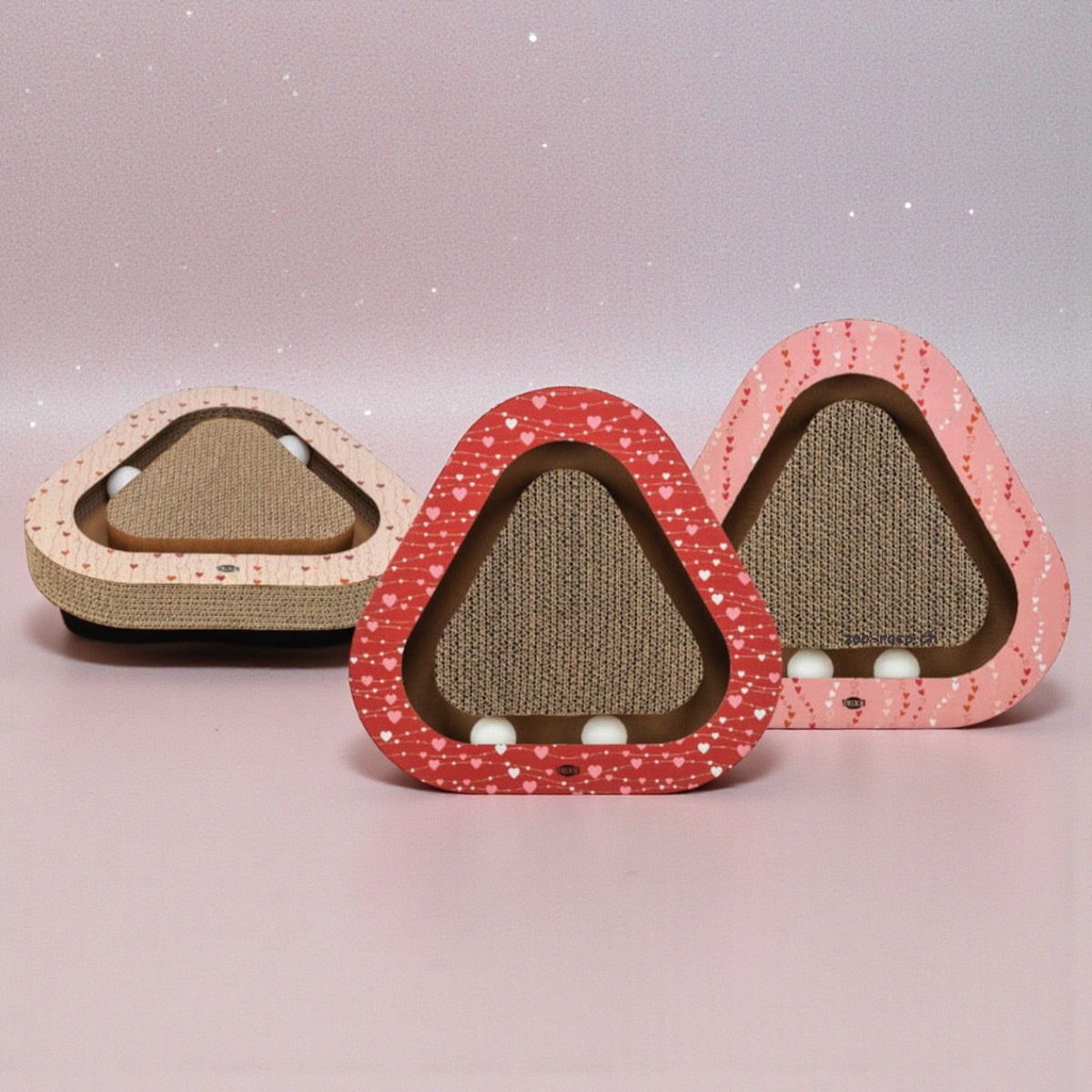 Kratzkarton Triangel Valentinstag