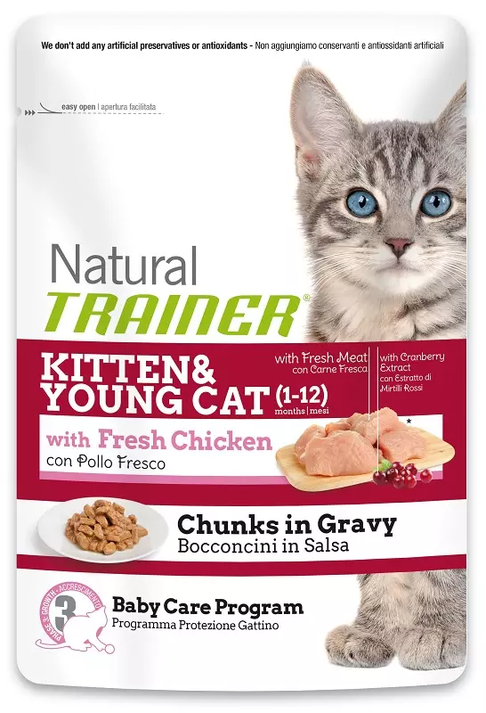 Trainer Natural Nassfutter Kitten & Young 85g