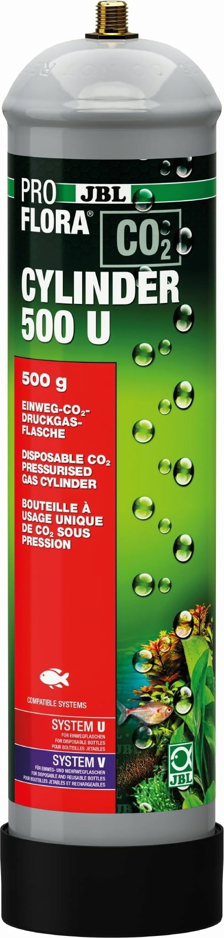 JBL ProFlora u500 - CO2-Einweg-Vorratsflasche