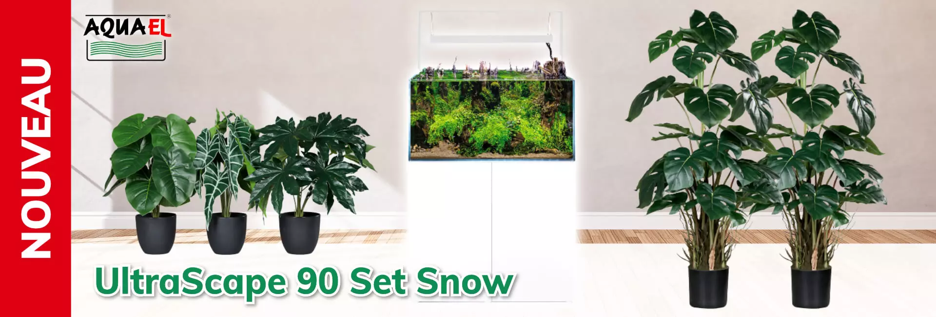 Aquael UltraScape 90 Set Snow