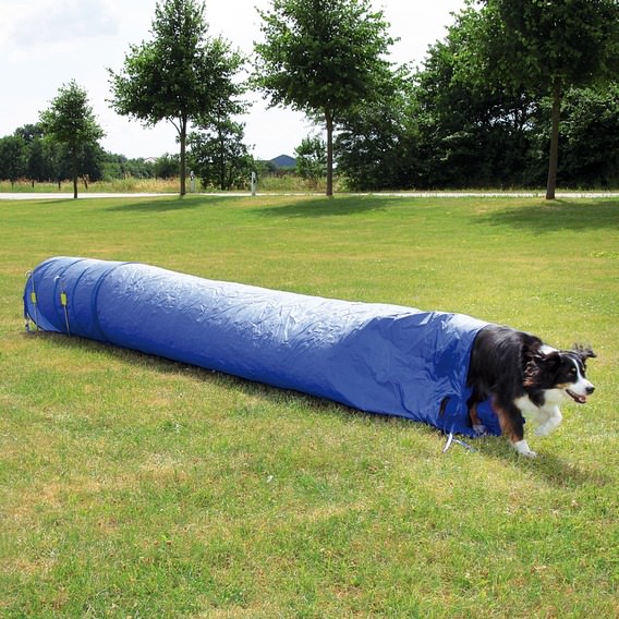 Agility-Sacktunnel, Nylon, hellblau, 60 cm/5,00 m