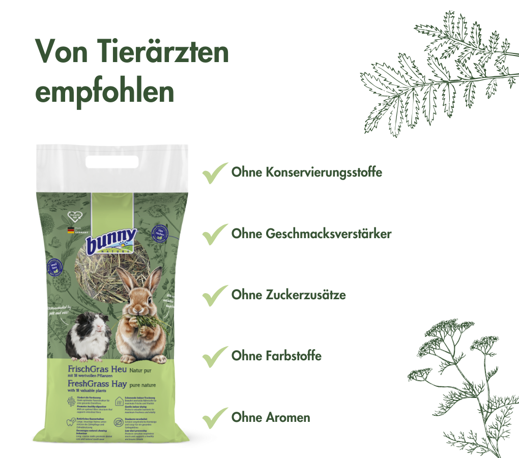 Bunny Frischgras-Heu - Natur Pur