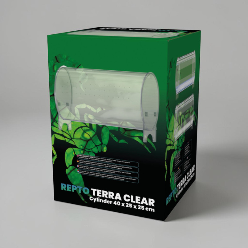 Repto Terra Clear Cylinder Acrylic Terrarium