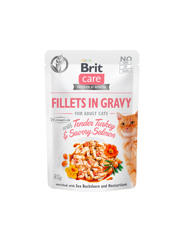 Brit Care - Filets in Gravy - Truthahn & Lachs