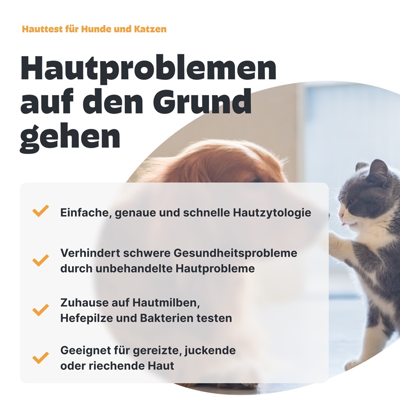Haut und Juckreiztest für Hunde und Katzen