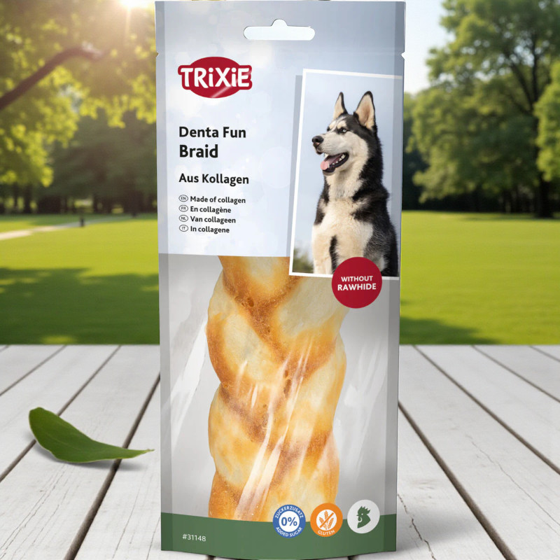 Denta Fun collagen plait with chicken 65g