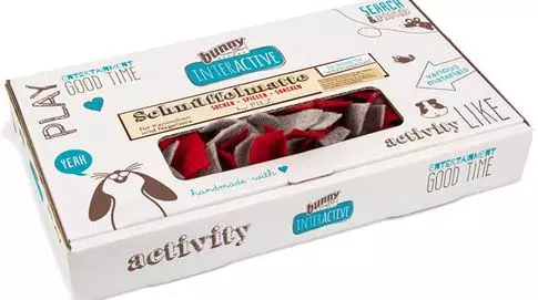 Bunny Interactive Schnuffelmatte Filz Rot Grau