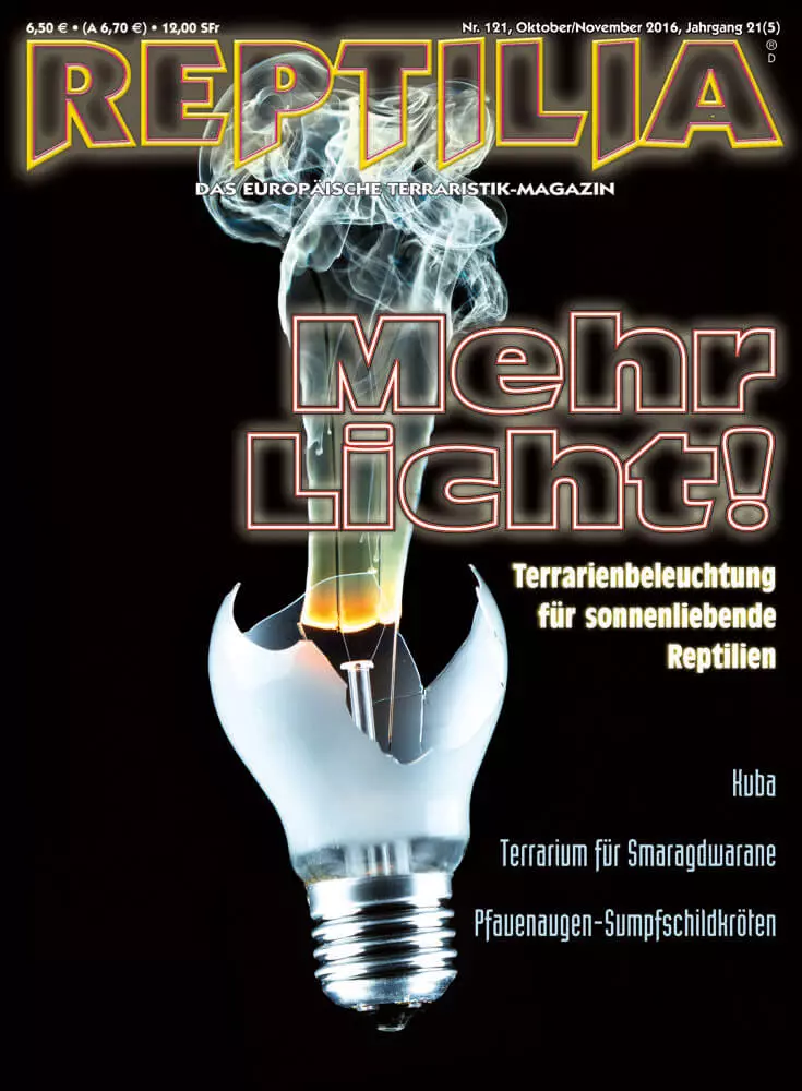 Reptilia 121 - Mehr Licht - Terrarienbeleuchtung für sonnenliebend Reptilien
