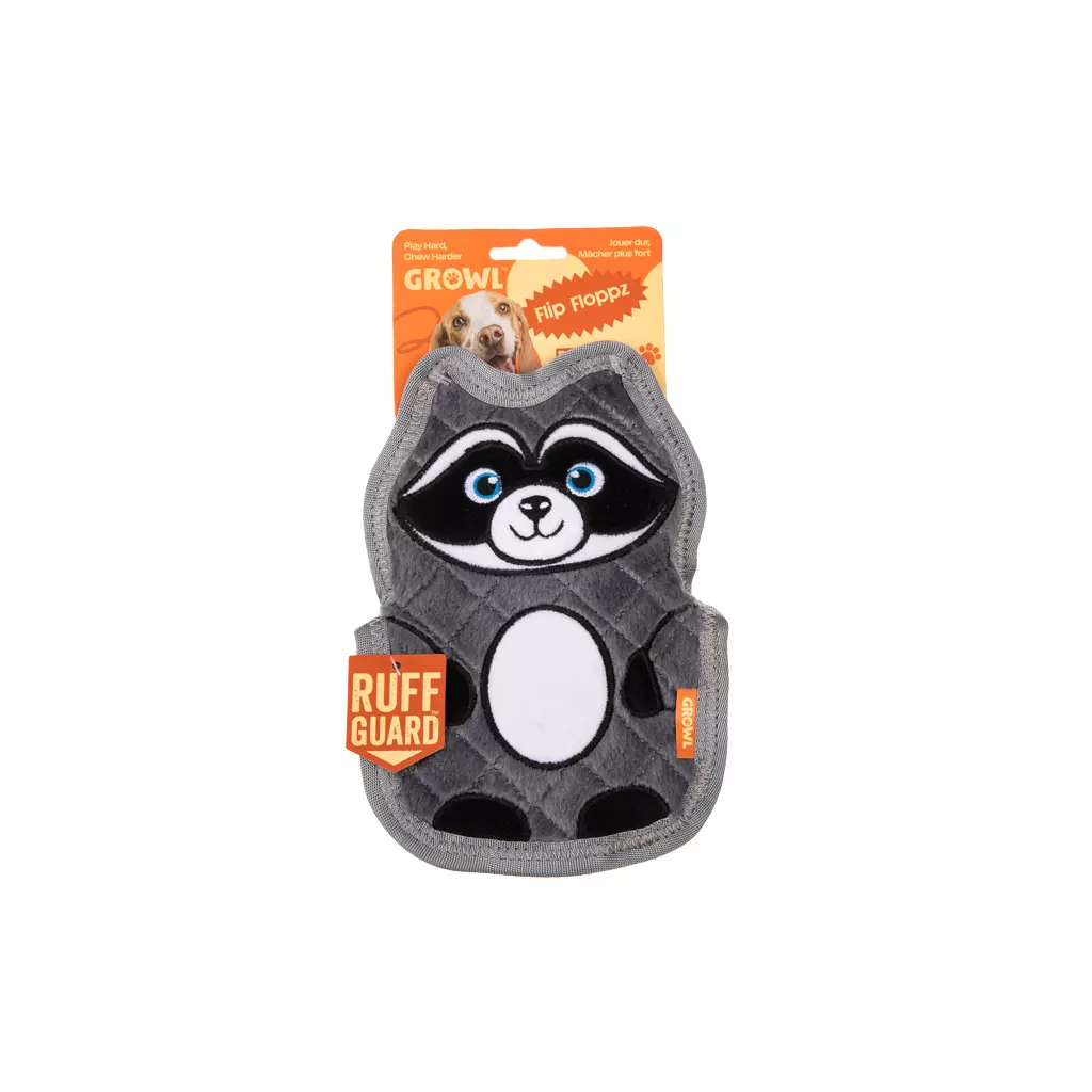 Growl Flip Floppz Randy le raton laveur 