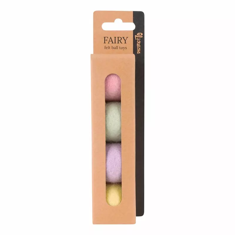 Farbenfrohe Filzbälle fairy