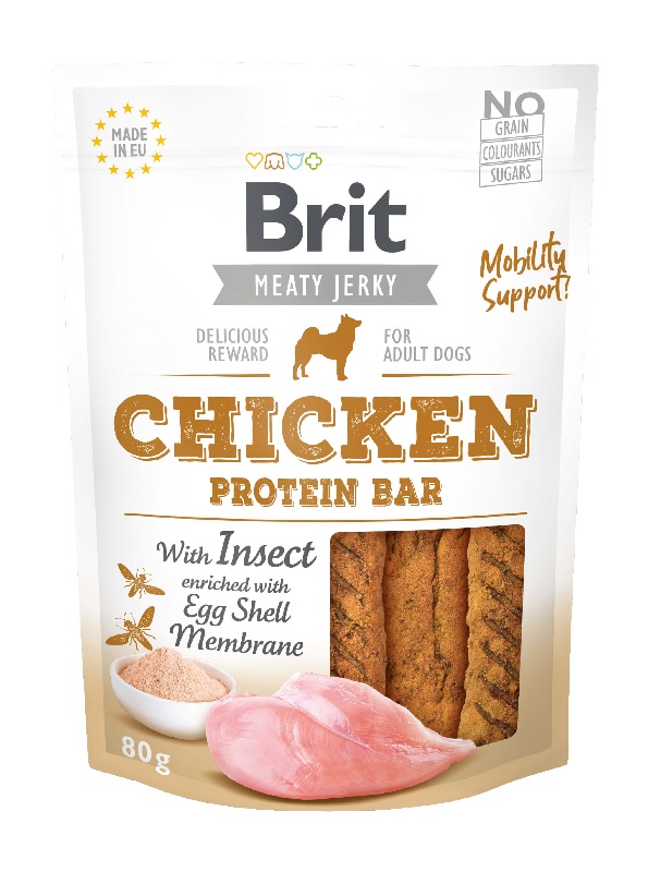 Brit Meaty Jerky Protein Bar Chicken with Insect