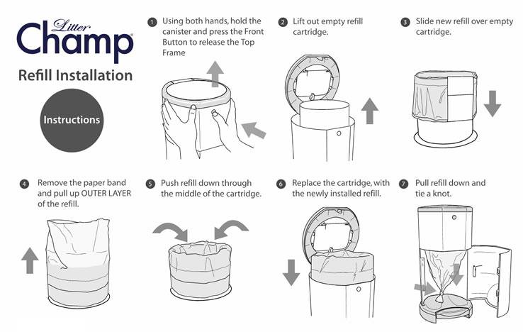 Litter Champ Disposal bucket for cat litter
