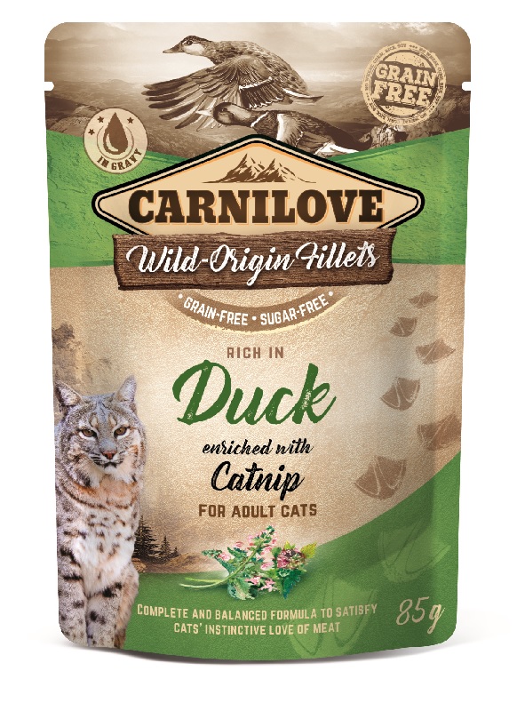 Carnilove Wild Original Cat Nourriture humide Canard & Catnip
