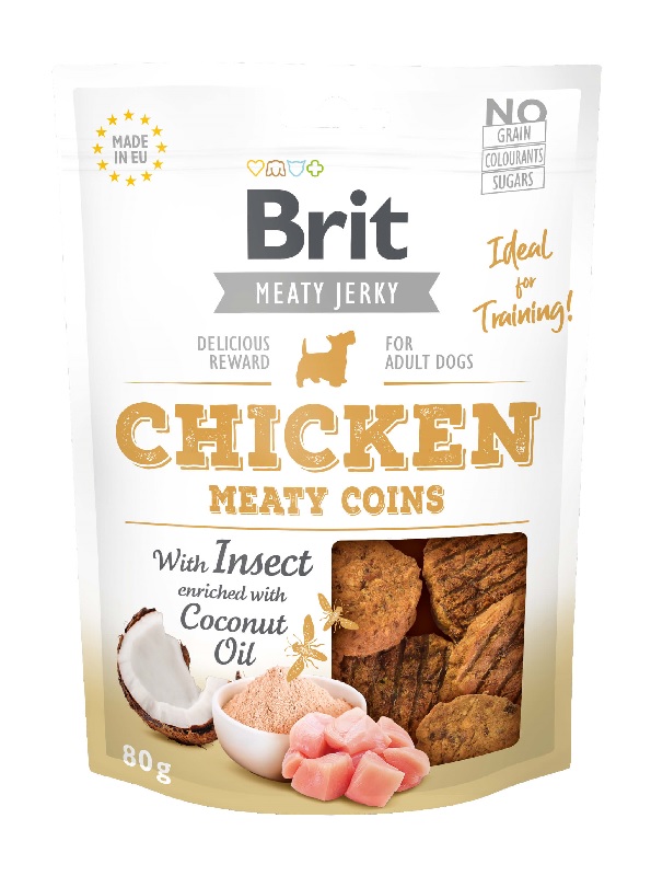 Brit Meaty Coins Chicken with Insect