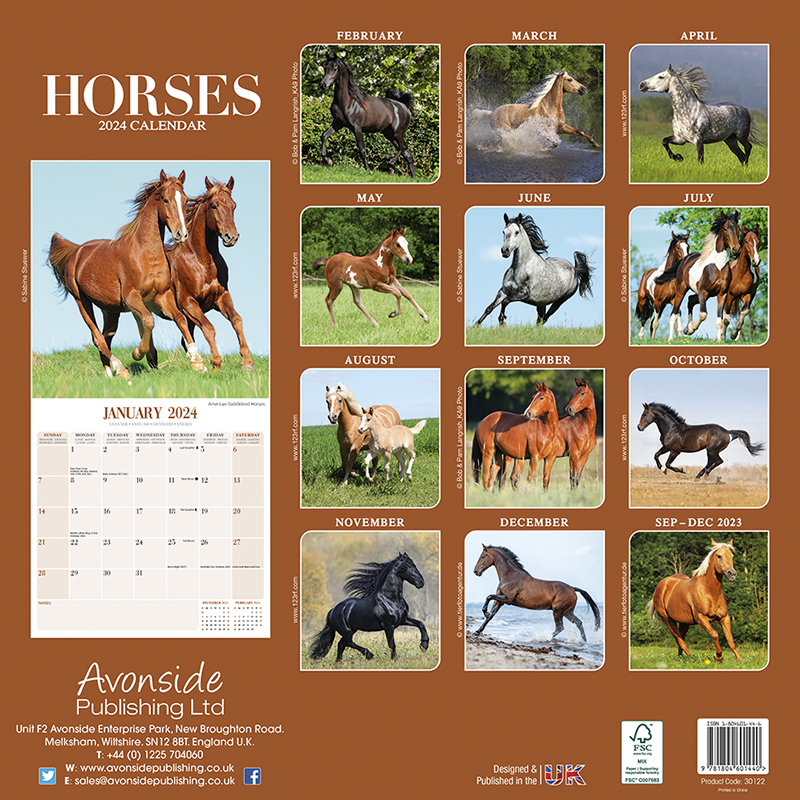 Kalender 2024 Pferde - Pferd - Horses
