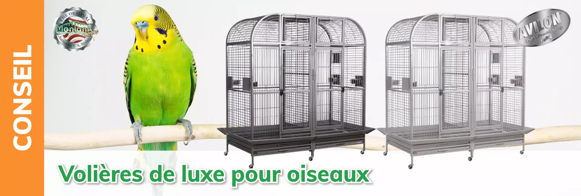 Montana Cages Volières de luxe pour oiseaux