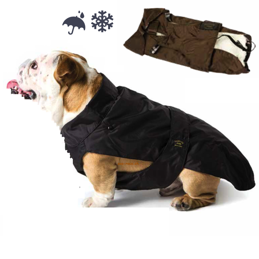 Fashion Dog Hundemantel für Bulldoggen schwarz