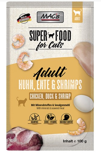 Macs Cat Huhn, Ente & Shrimps 100g