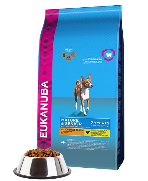 EUKANUBA Mature & Senior Dry Dog Food For Medium Breed