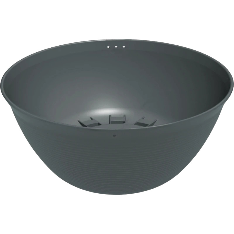 Graue SuperFish Medaka Teichschale, runde Form, glatte Oberfläche, geeignet für kleine Wasserbiotope.
