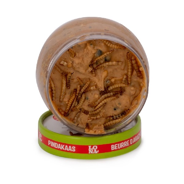 LONA peanut butter with mealworms