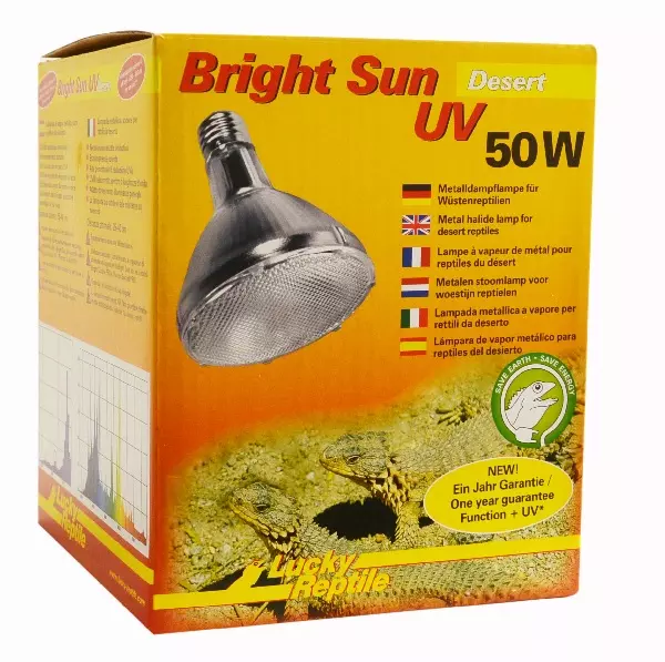 Lucky Reptile Bright Sun UV Desert - Lampe à vapeur le métal 