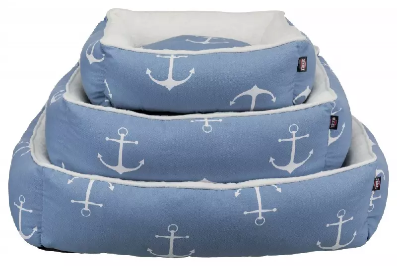Lettino per cani con motivo di ancora