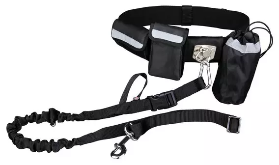 Hands Free Leine, bis 40 kg, schwarz