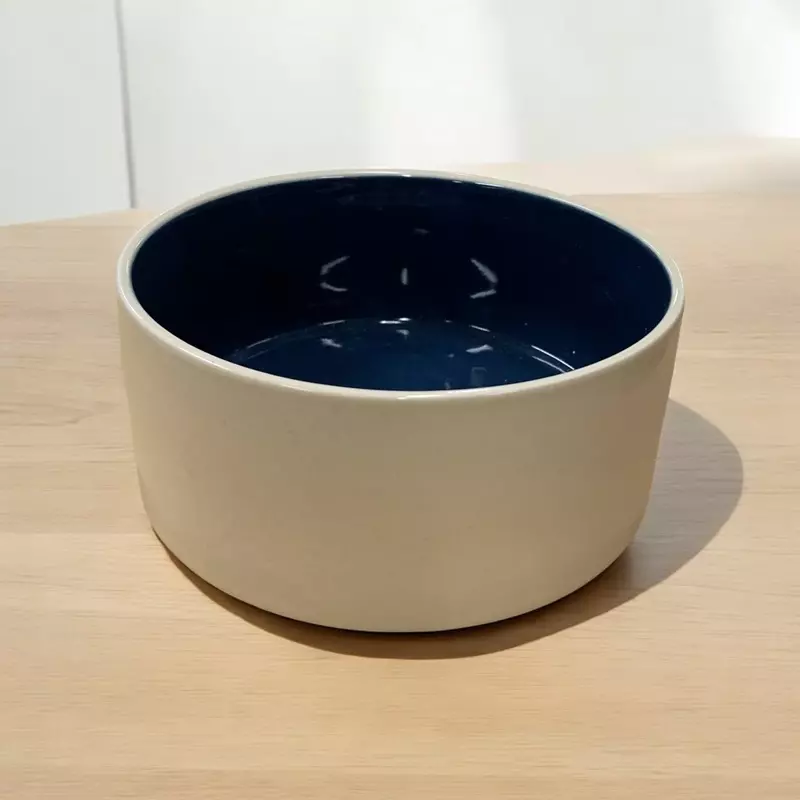 Keramiknapf beige/blau