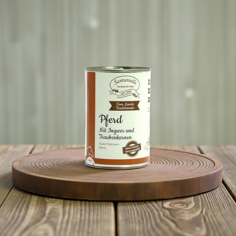 Pferd mit Ingwer und Traubenkernen