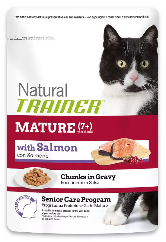 Trainer Feline Nassfutter für ältere Katzen Mature Lachs
