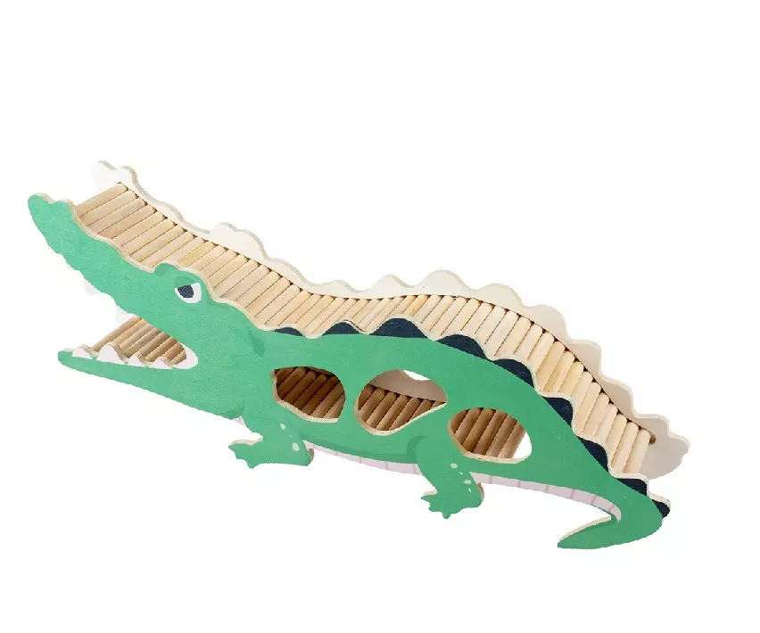 Holz Spielhaus Nagetier Krokodil