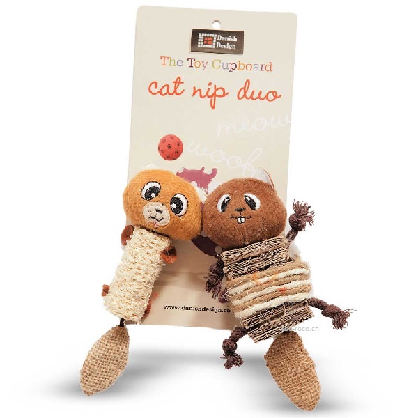 Danish Design Chip + Chap Chipmunk Catnip Duo 10cm