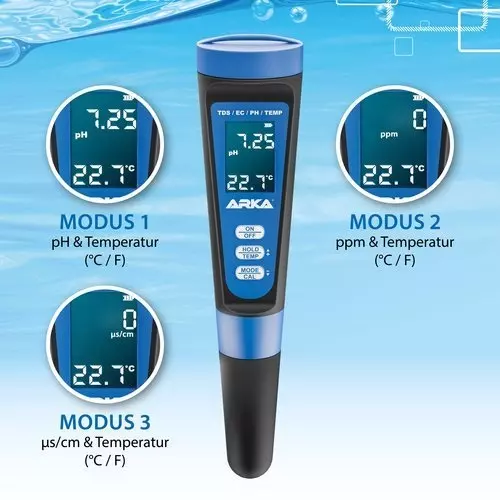 ARKA pH/TDS/EC Messgerät ARKA pH/TDS/EC Messgerät