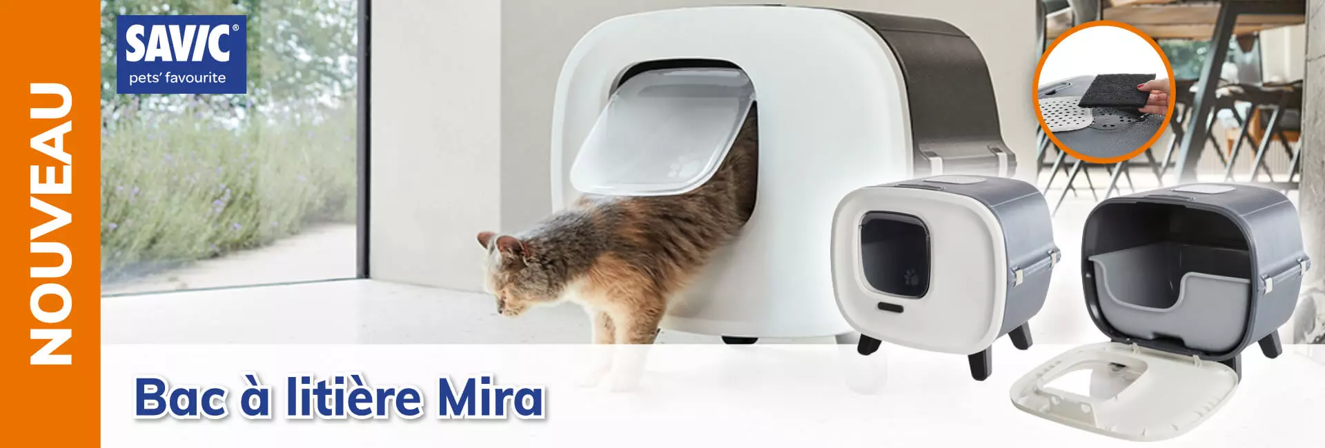 Bac à litière Mira Bac à litière Mira