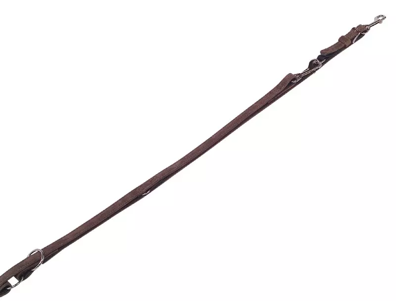 Velours Führleine braun
