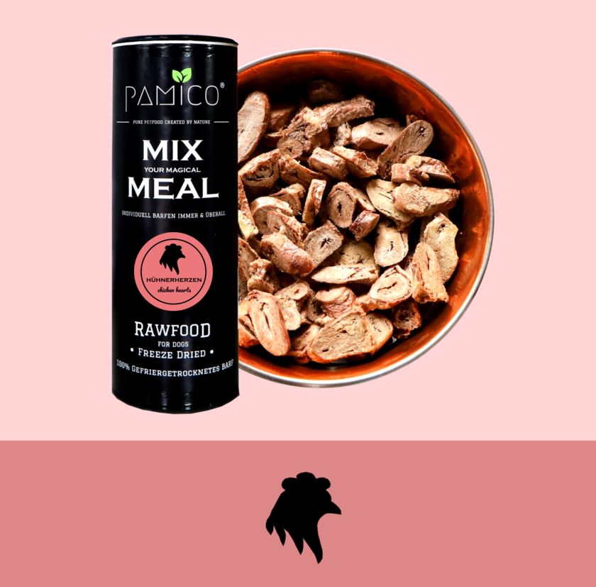 MIX MEAL Dry Barf - Chicken Hearts