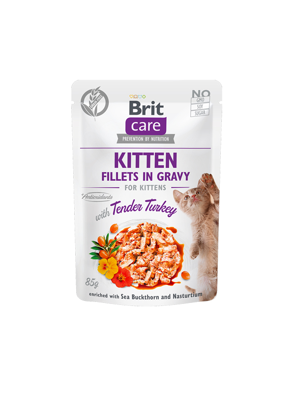 Brit Care - Kitten - Pouch in Gravy - Truthahn