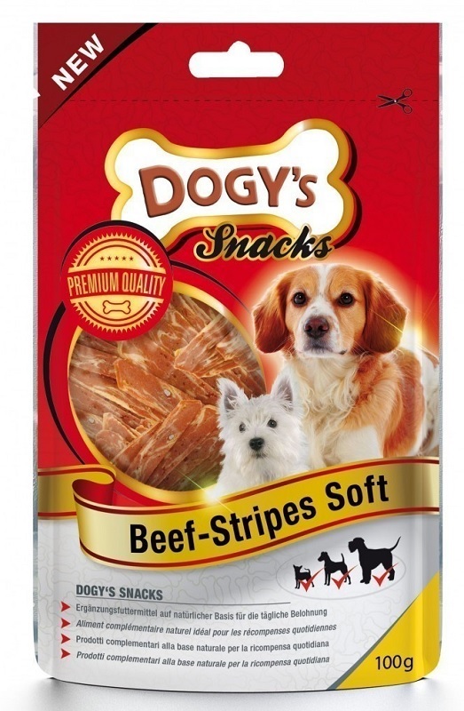 Dogy's Beef Stripe Snack 100g