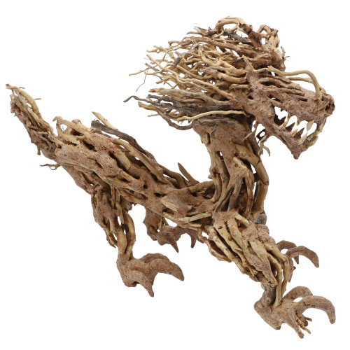Dragon from real wood